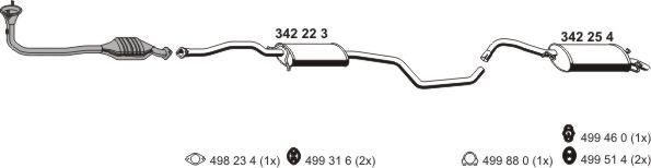 ERNST 030136 - Система выпуска ОГ autosila-amz.com