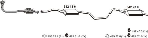 ERNST 030132 - Система выпуска ОГ autosila-amz.com