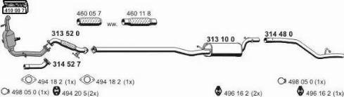 ERNST 031556 - Система выпуска ОГ autosila-amz.com