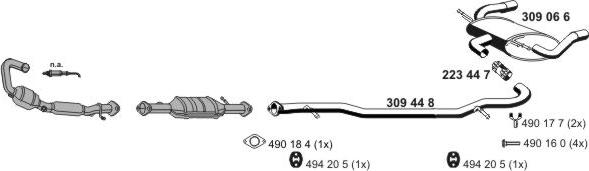 ERNST 031690 - Система выпуска ОГ autosila-amz.com