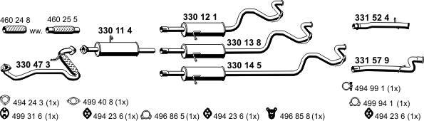 ERNST 031087 - Система выпуска ОГ autosila-amz.com