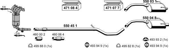 ERNST 031387 - Система выпуска ОГ autosila-amz.com