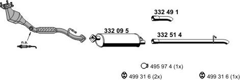 ERNST 031285 - Система выпуска ОГ autosila-amz.com