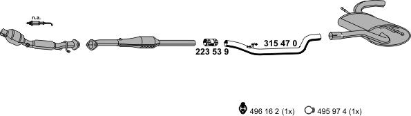 ERNST 031753 - Система выпуска ОГ autosila-amz.com