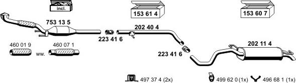 ERNST 071043 - Система выпуска ОГ autosila-amz.com