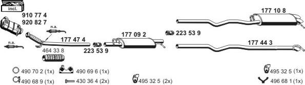 ERNST 071535 - Система выпуска ОГ autosila-amz.com