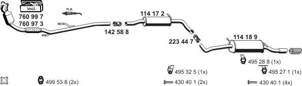 ERNST 071571 - Система выпуска ОГ autosila-amz.com