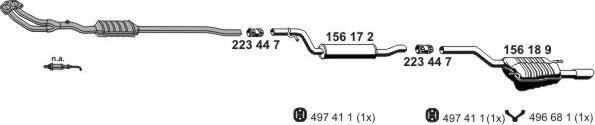 ERNST 071669 - Система выпуска ОГ autosila-amz.com