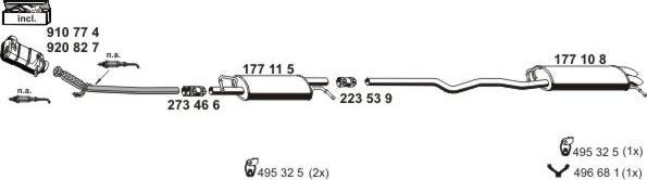 ERNST 071889 - Система выпуска ОГ autosila-amz.com