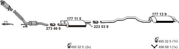 ERNST 071875 - Система выпуска ОГ autosila-amz.com