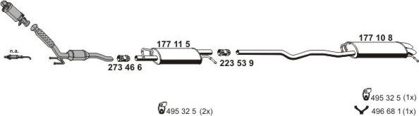 ERNST 071892 - Система выпуска ОГ autosila-amz.com