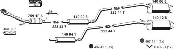 ERNST 071295 - Система выпуска ОГ autosila-amz.com