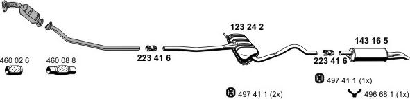 ERNST 071261 - Система выпуска ОГ autosila-amz.com