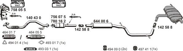 ERNST 190095 - Система выпуска ОГ autosila-amz.com