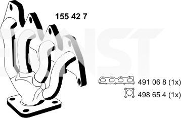 ERNST 155427 - Коллектор, система выпуска autosila-amz.com