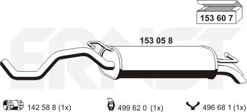 ERNST 153058 - Глушитель выхлопных газов, конечный autosila-amz.com