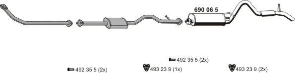 ERNST 160068 - Система выпуска ОГ autosila-amz.com