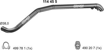 ERNST 114455 - Труба выхлопного газа autosila-amz.com