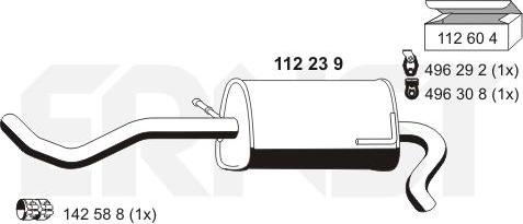 ERNST 112239 - Глушитель выхлопных газов, конечный autosila-amz.com