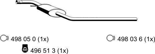 ERNST 176187 - Средний глушитель выхлопных газов autosila-amz.com