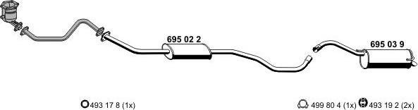 ERNST 170070 - Система выпуска ОГ autosila-amz.com