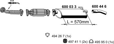 ERNST 340057 - Система выпуска ОГ autosila-amz.com