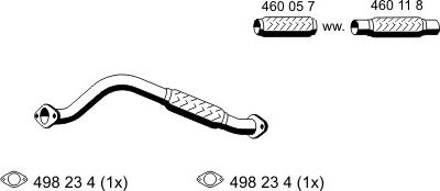 ERNST 341509 - Труба выхлопного газа autosila-amz.com