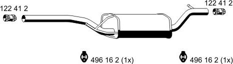 ERNST 341028 - Средний глушитель выхлопных газов autosila-amz.com