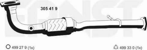 ERNST 305419 - Труба выхлопного газа autosila-amz.com