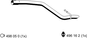 ERNST 314442 - Труба выхлопного газа autosila-amz.com