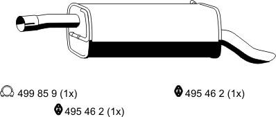 ERNST 313254 - Глушитель выхлопных газов, конечный autosila-amz.com