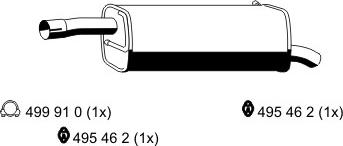 ERNST 313230 - Глушитель выхлопных газов, конечный autosila-amz.com