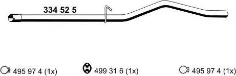 ERNST 334525 - Труба выхлопного газа autosila-amz.com