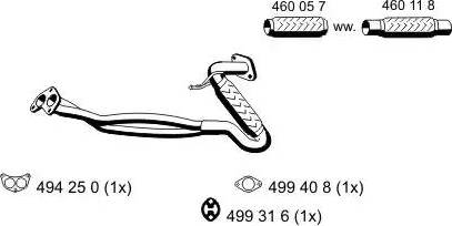 ERNST 330442 - Труба выхлопного газа autosila-amz.com
