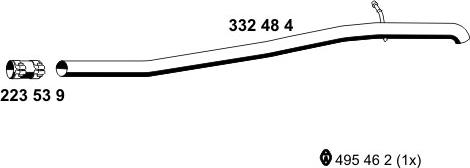ERNST 332484 - Труба выхлопного газа autosila-amz.com