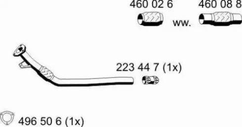ERNST 244572 - Труба выхлопного газа autosila-amz.com
