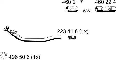 ERNST 245470 - Труба выхлопного газа autosila-amz.com