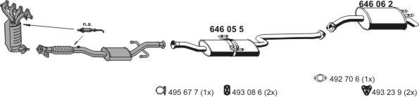 ERNST 250044 - Система выпуска ОГ autosila-amz.com