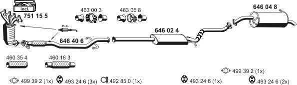 ERNST 250017 - Система выпуска ОГ autosila-amz.com