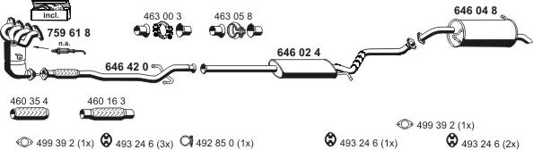 ERNST 250033 - Система выпуска ОГ autosila-amz.com