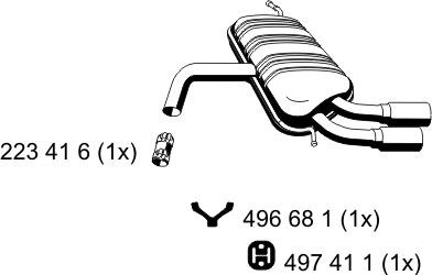 ERNST 203050 - Глушитель выхлопных газов, конечный autosila-amz.com