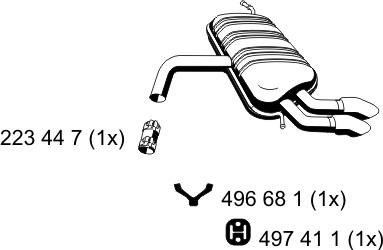 ERNST 202244 - Глушитель выхлопных газов, конечный autosila-amz.com