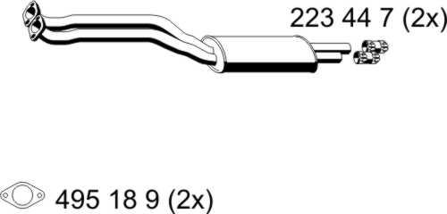 ERNST 284011 - Предглушитель выхлопных газов autosila-amz.com