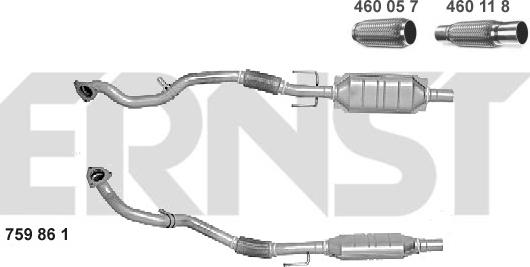 ERNST 759861 - Катализатор autosila-amz.com