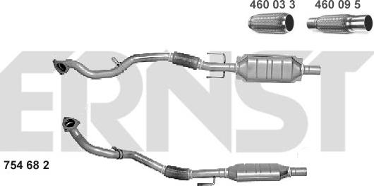 ERNST 754682 - Катализатор autosila-amz.com