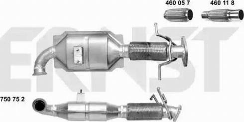 ERNST 750752 - Катализатор autosila-amz.com