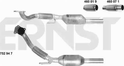 ERNST 752947 - Катализатор autosila-amz.com