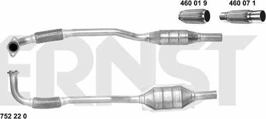 ERNST 752220 - Катализатор autosila-amz.com