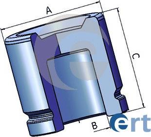 ERT 150968-C - Поршень, корпус скобы тормоза autosila-amz.com