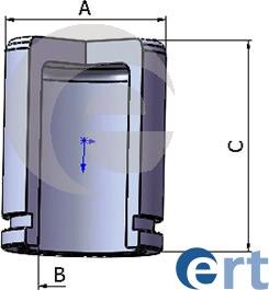 ERT 150787-C - Поршень, корпус скобы тормоза autosila-amz.com